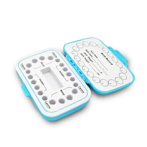 Monster Baby Tooth Box – Blue & White | EVA Liner, Waterproof, Keepsake Case - Image 5