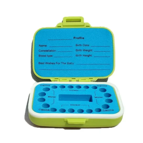 Baby Tooth Box with EVA Liner – Keepsake Organizer for Baby Teeth & Hair | BPA-Free Plastic | Waterproof & Durable - Image 3